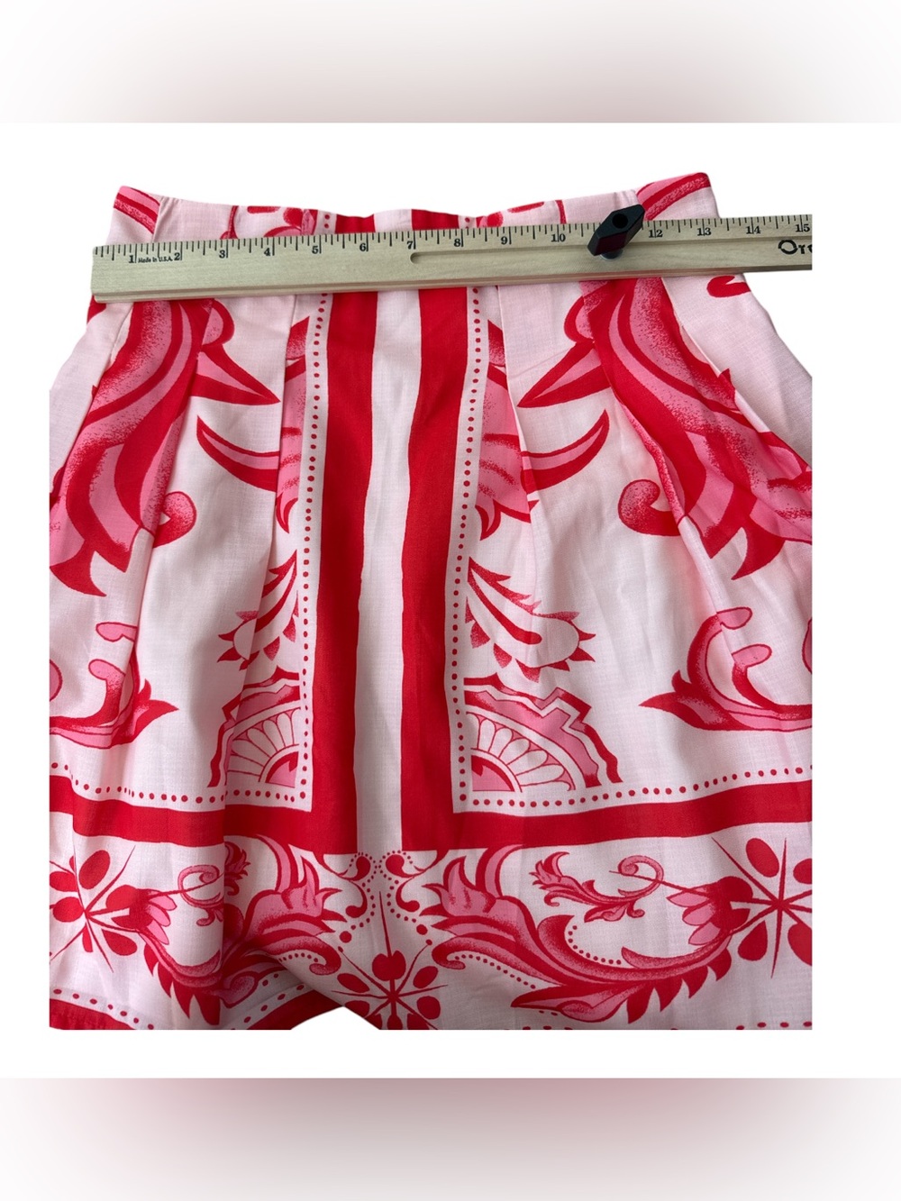 No Brand Printed Linen Blend lined with Pockets Skirt - Picture 6 of 7
